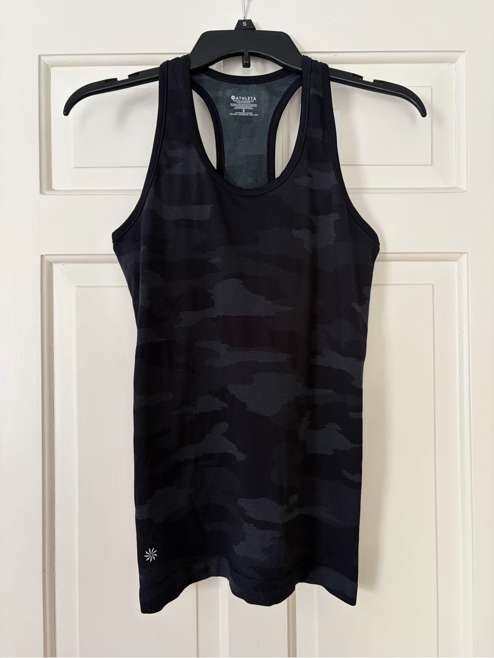 Athleta Speedlight Black Camo Racerback Tank Small